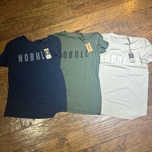 NOBULL T-Shirt Duo in Green and Blue